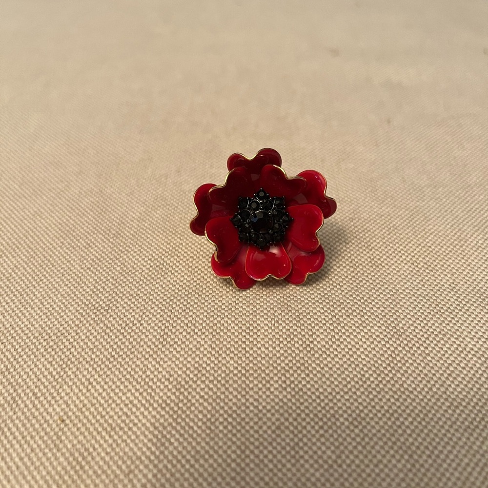 Gently Used Kate Spade Poppy Ring Size 7